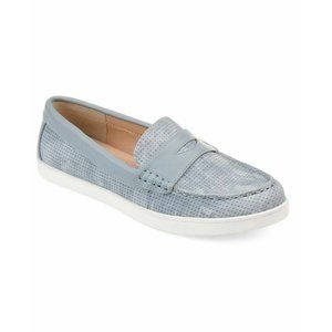 Journee Collection Sz.10 Light Blue Irina Penny Slip On Loafer NEW